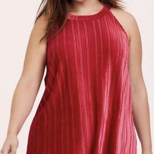 Torrid 1X Red Velvet Goddess Tank Plus Size